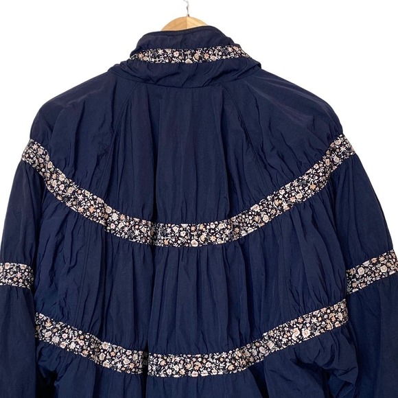 Free People On My Mind Bomber Jacket in Navy, NWOT, Size Medium - Picture 10 of 15